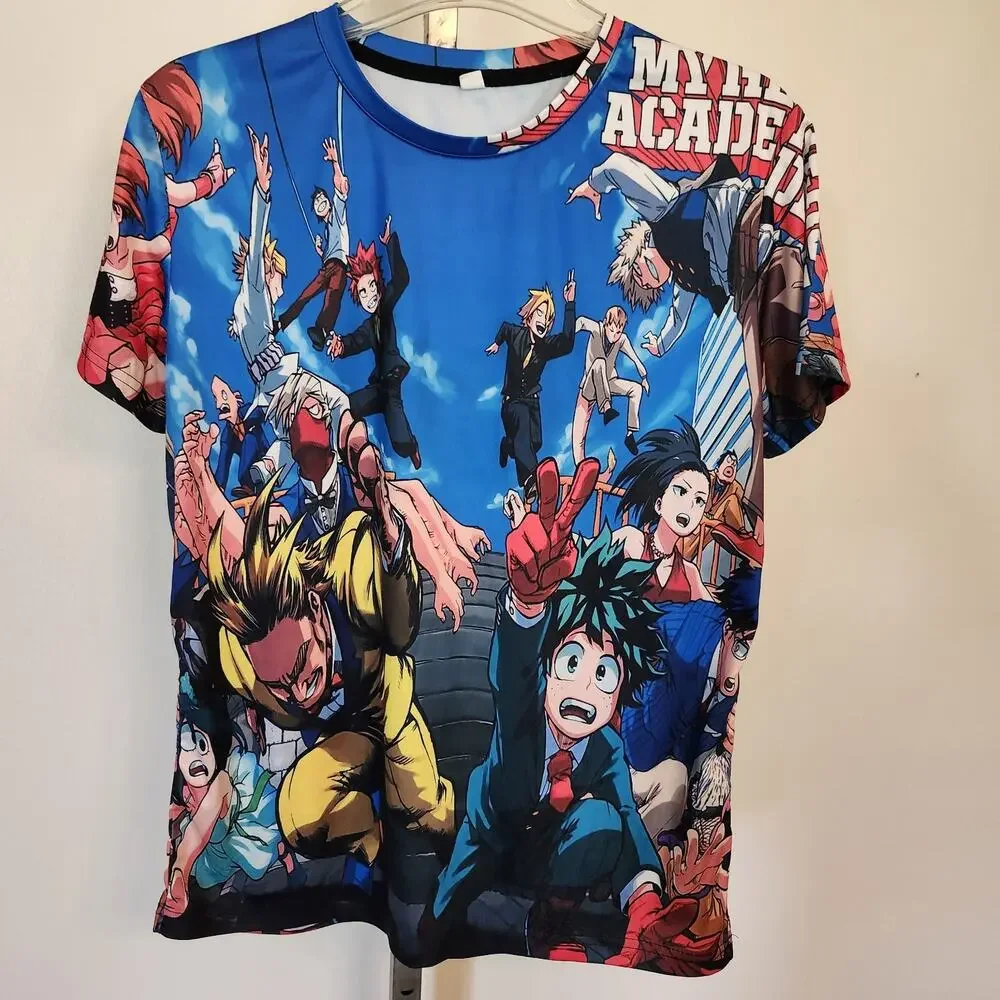Anime Shirt My Hero Academia Japanese Manga Art All Over Print Youth XL Adult S